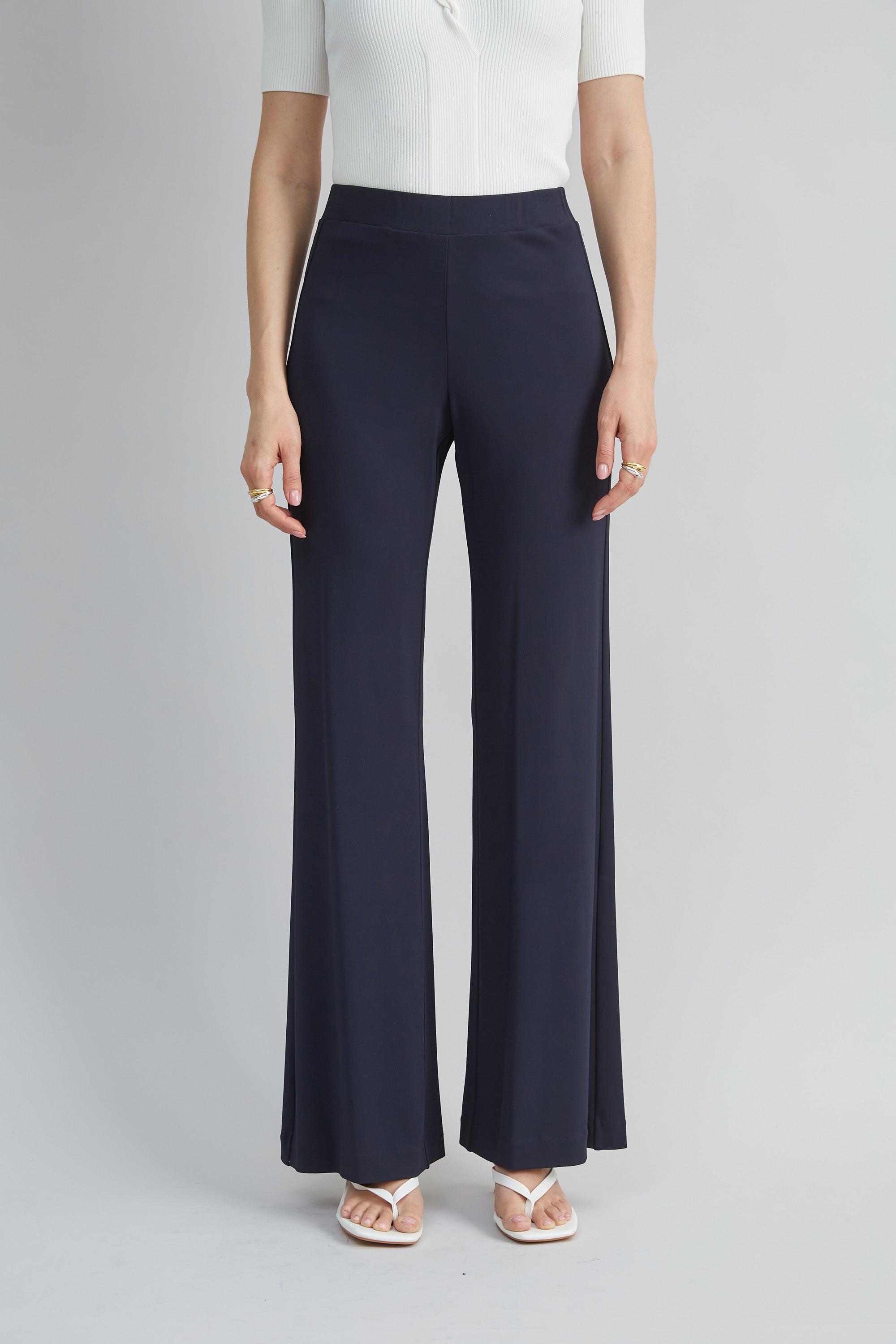 Matte Jersey Wide Leg Pant