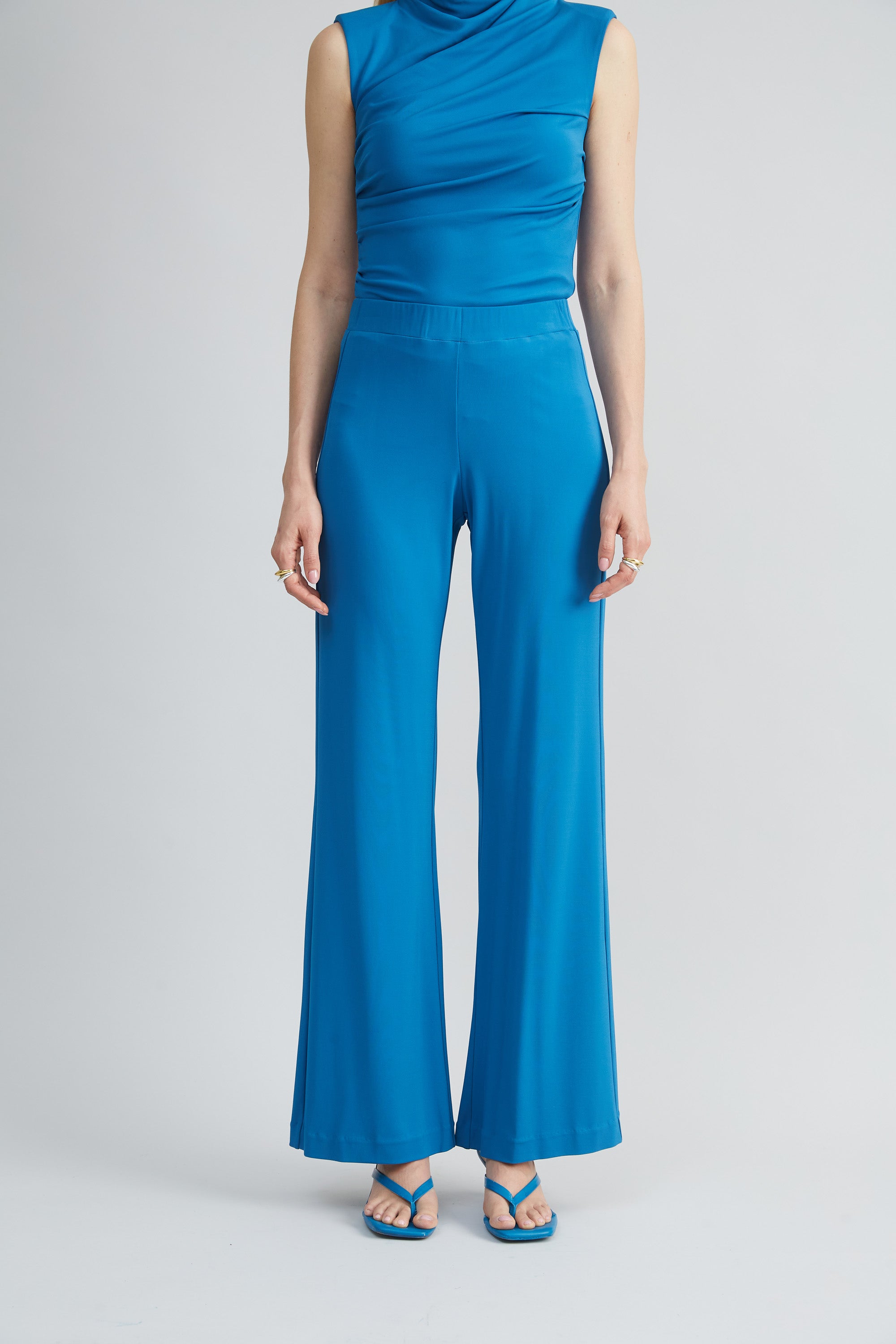 Matte Jersey Wide Leg Pant