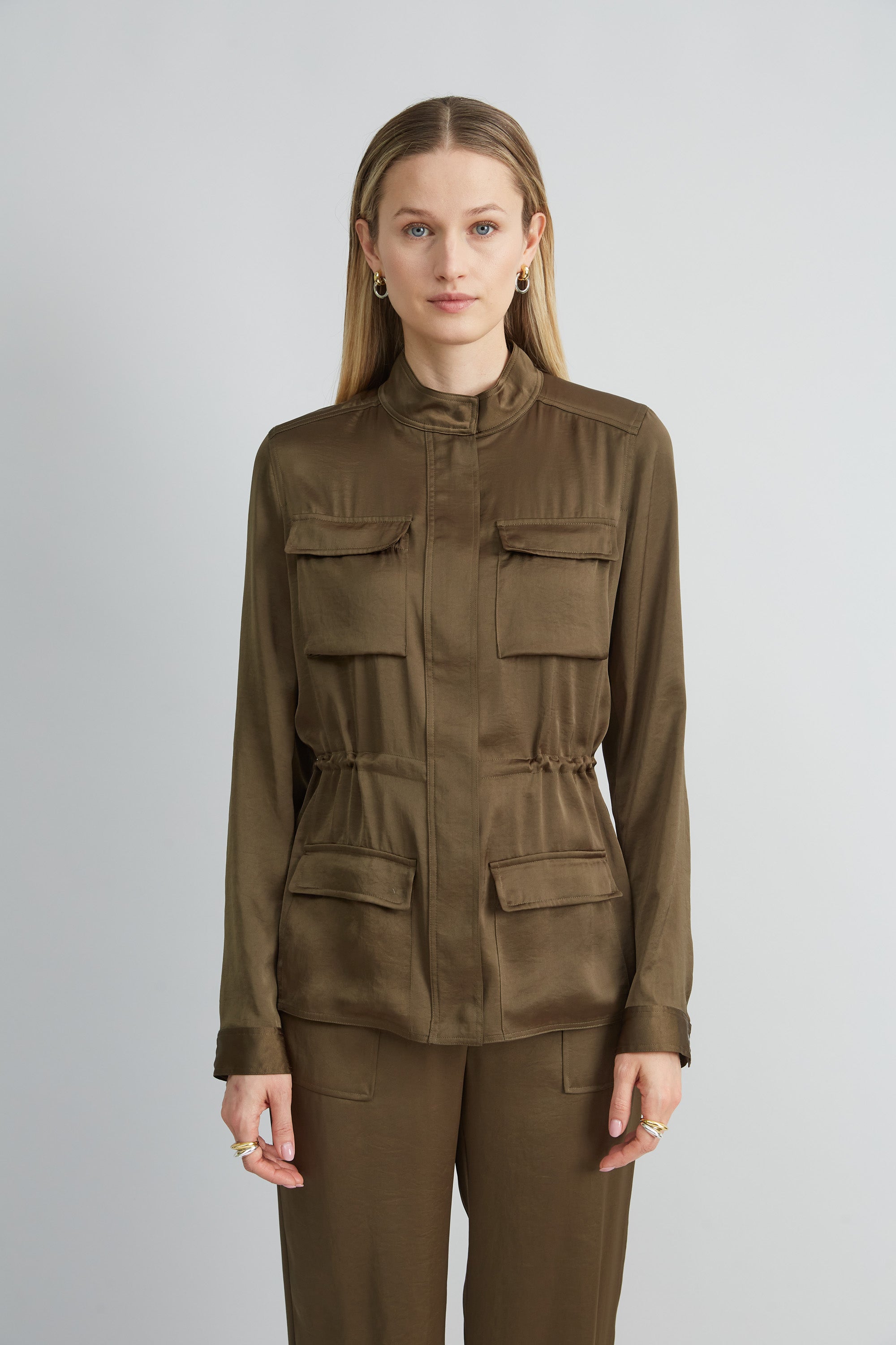 Satin Utility Jacket