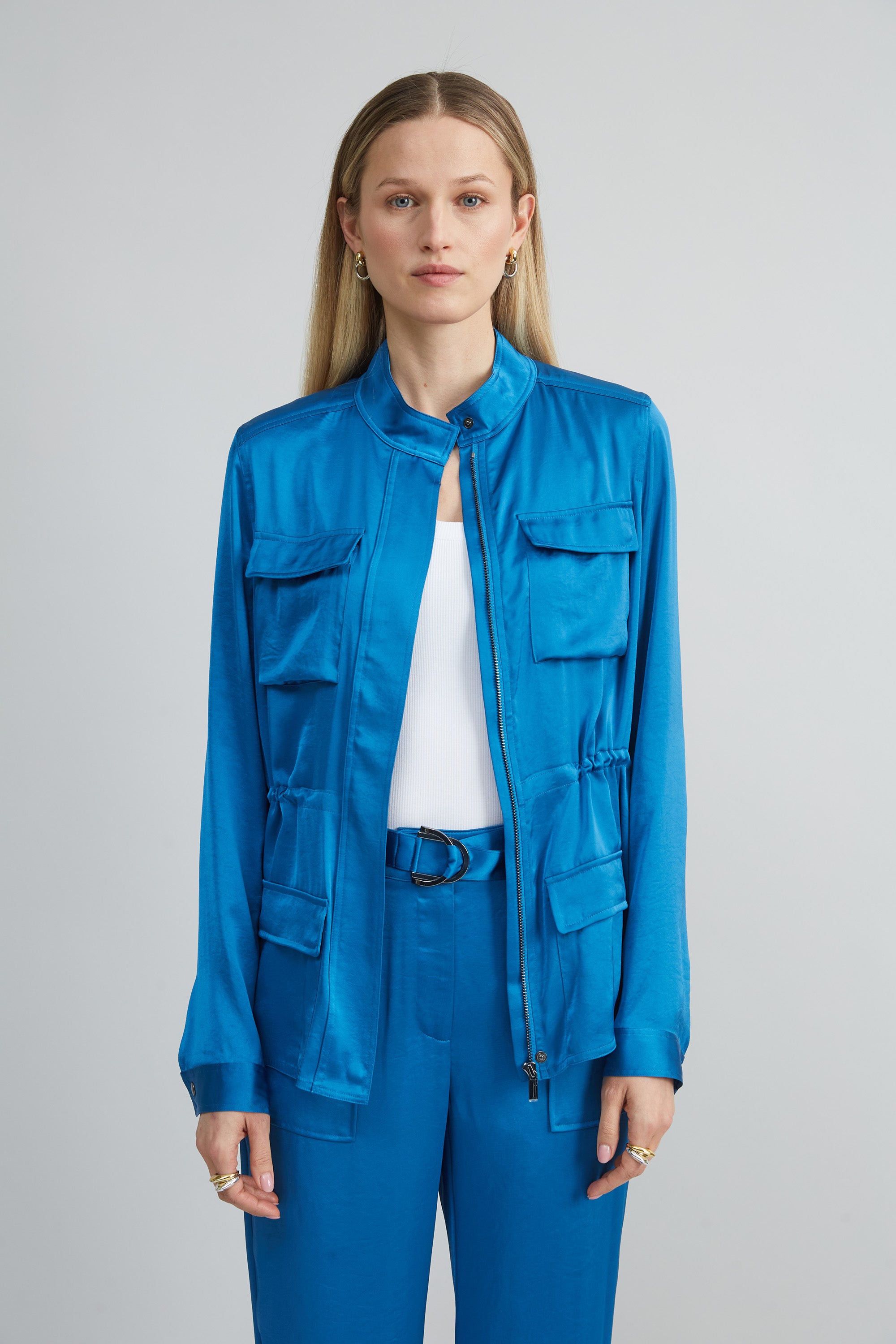 Satin Utility Jacket
