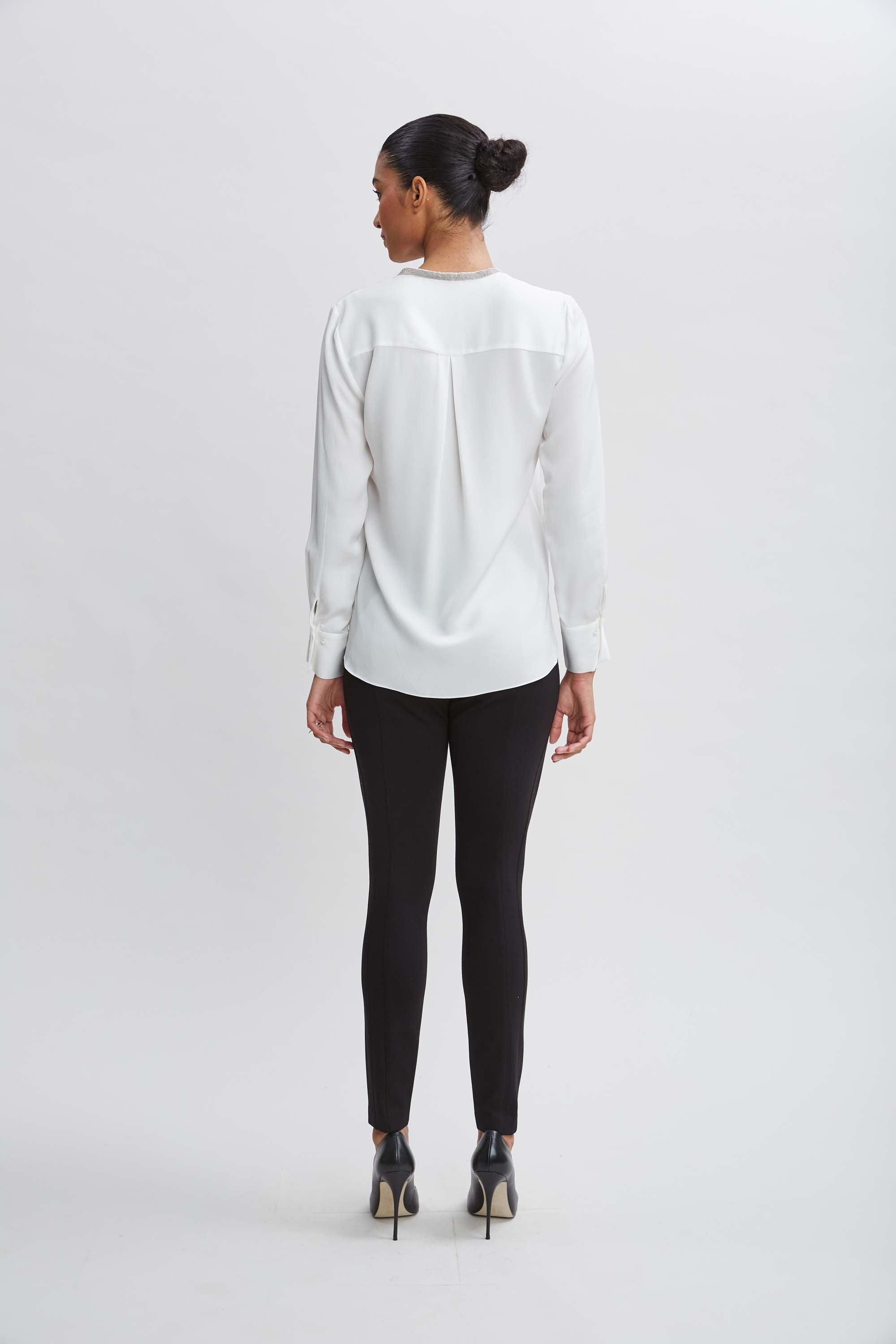 Silk Long Sleeve Chain Shirt