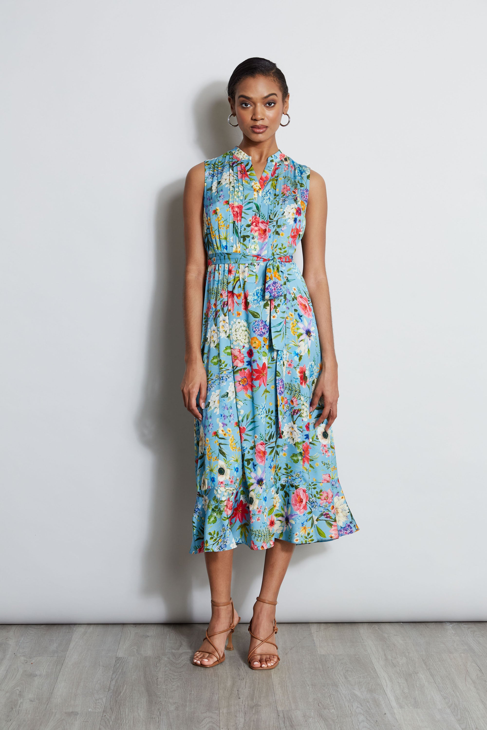Silk Wild Meadow Shirt Dress