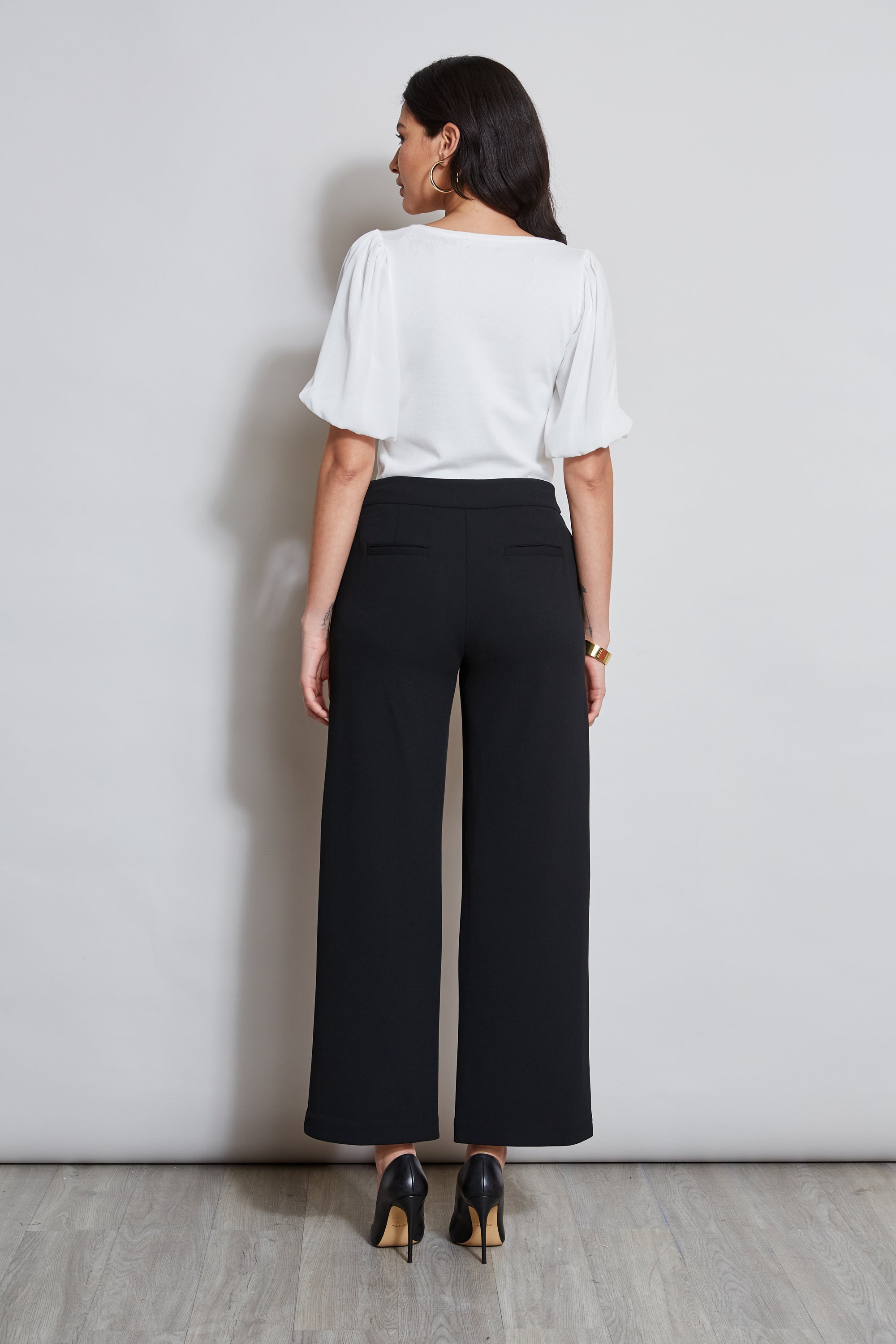 T-Tahari Wide Leg Button Pant